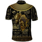 Egypt Pharaoh Polo Shirt Egyptian Hieroglyphs and Symbols