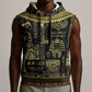 Egypt Pharaoh Sleeveless Hoodie Egyptian Hieroglyphs and Symbols - African Pride