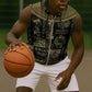 Egypt Pharaoh Sleeveless Zip Hoodie Egyptian Hieroglyphs and Symbols - African Pride
