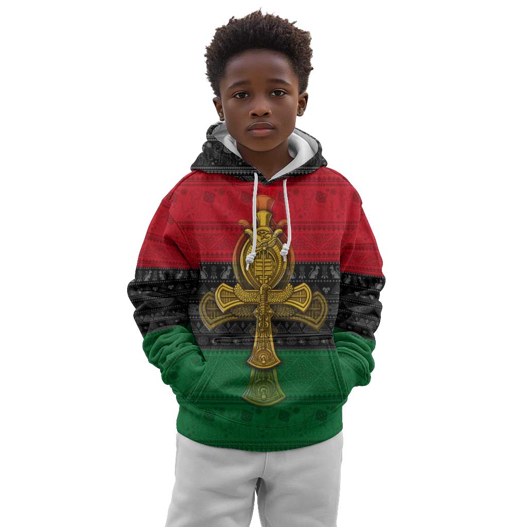 Pan African Ankh Kid Hoodie