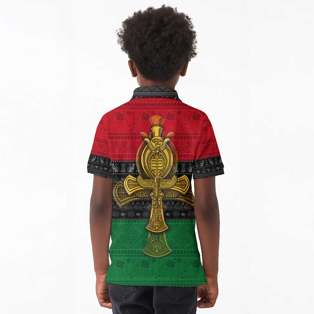 Pan African Ankh Kid Polo Shirt