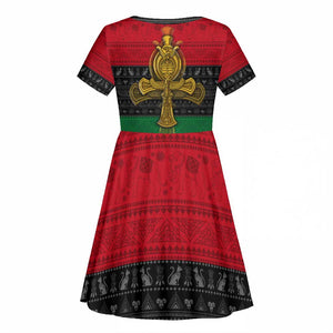 Pan African Ankh Kid Short Sleeve Dress