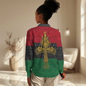 Pan African Ankh Women Casual Shirt DT02