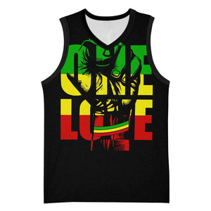 Reggae One Love Basketball Jersey African - African Pride