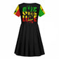 Reggae One Love Kid Short Sleeve Dress African