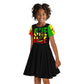 Reggae One Love Kid Short Sleeve Dress African