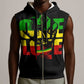 Reggae One Love Sleeveless Zip Hoodie African - African Pride