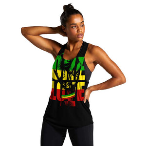 Reggae One Love Women Racerback Tank African