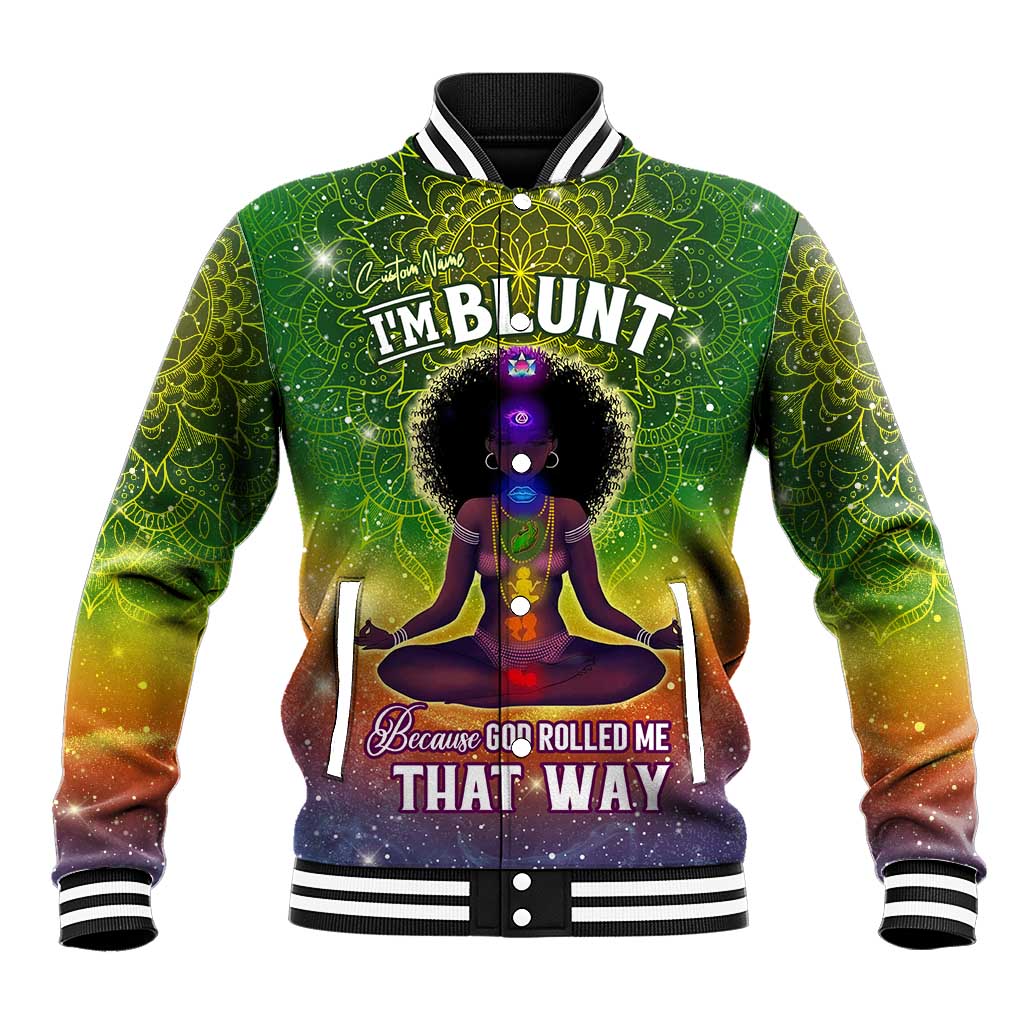 I'm Blunt African Baseball Jacket Black Women Mandala DT02