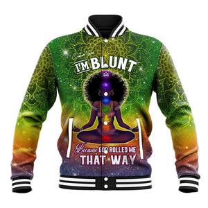 I'm Blunt African Baseball Jacket Black Women Mandala DT02