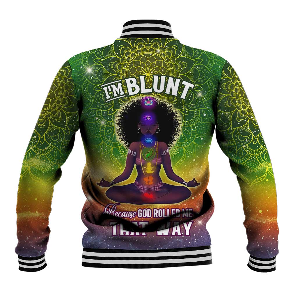 I'm Blunt African Baseball Jacket Black Women Mandala DT02