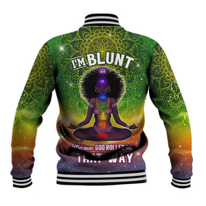 I'm Blunt African Baseball Jacket Black Women Mandala DT02