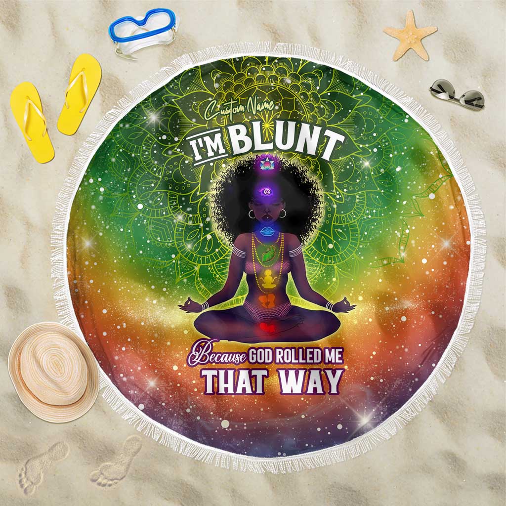 I'm Blunt African Beach Blanket Black Women Mandala