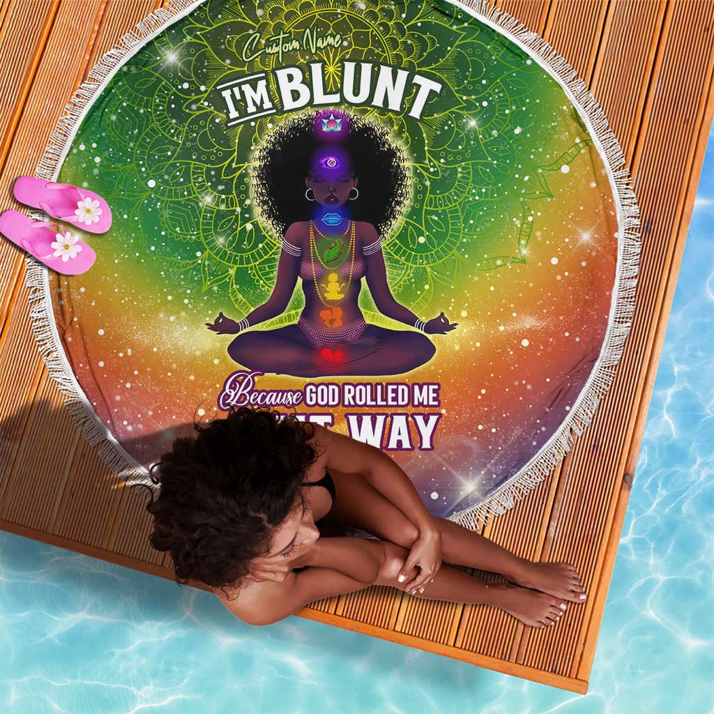 I'm Blunt African Beach Blanket Black Women Mandala