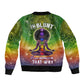 I'm Blunt African Bomber Jacket Black Women Mandala