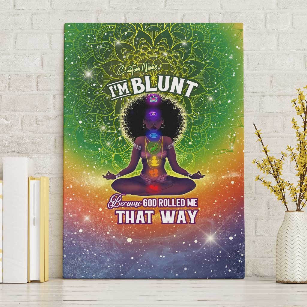 I'm Blunt African Canvas Wall Art Black Women Mandala