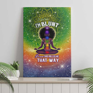 I'm Blunt African Canvas Wall Art Black Women Mandala