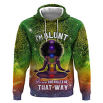 I'm Blunt African Hoodie Black Women Mandala