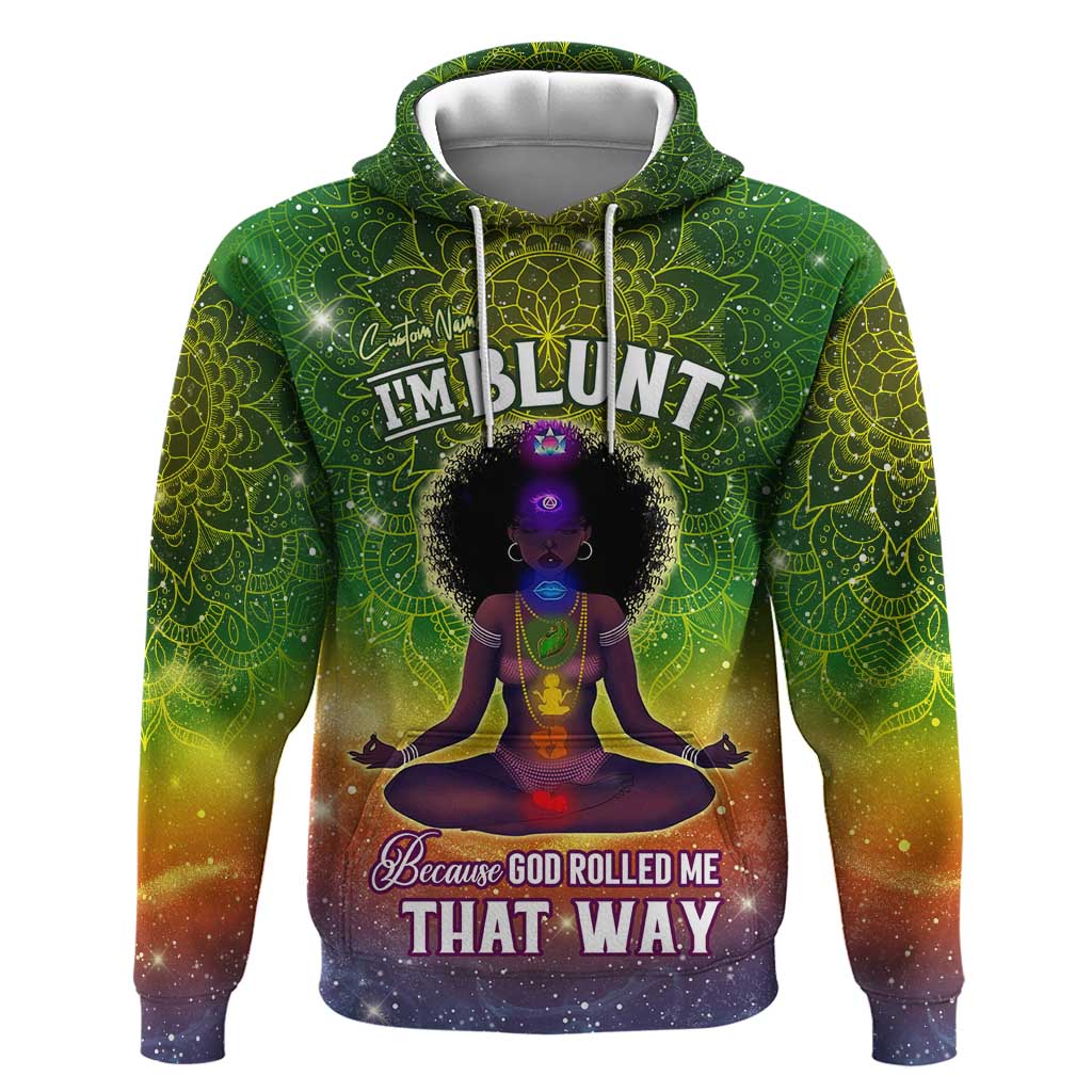 I'm Blunt African Hoodie Black Women Mandala