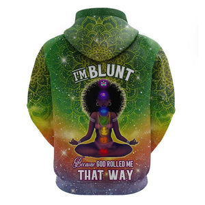 I'm Blunt African Hoodie Black Women Mandala