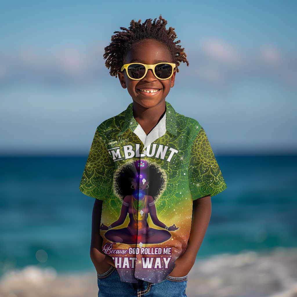 I'm Blunt African Kid Hawaiian Shirt Black Women Mandala