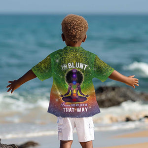 I'm Blunt African Kid Hawaiian Shirt Black Women Mandala
