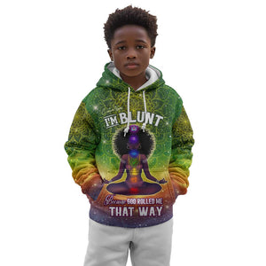 I'm Blunt African Kid Hoodie Black Women Mandala