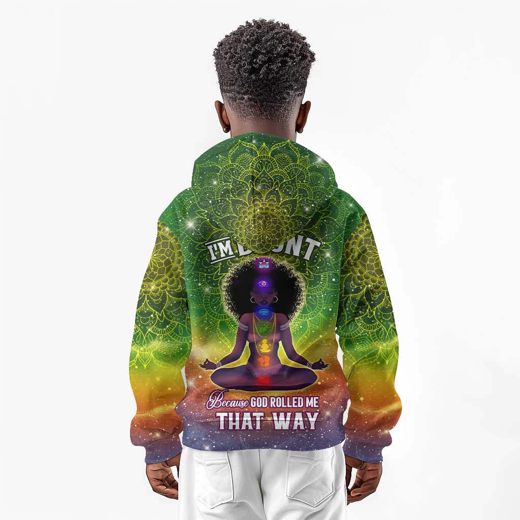 I'm Blunt African Kid Hoodie Black Women Mandala