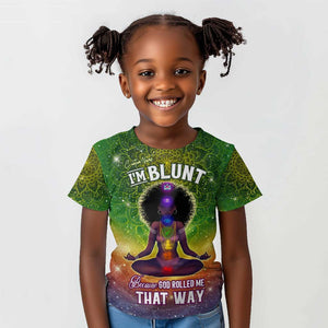 I'm Blunt African Kid T shirt Black Women Mandala