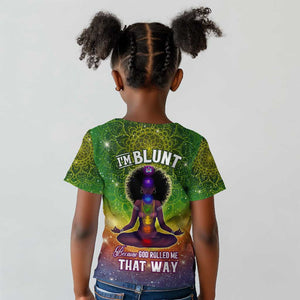 I'm Blunt African Kid T shirt Black Women Mandala