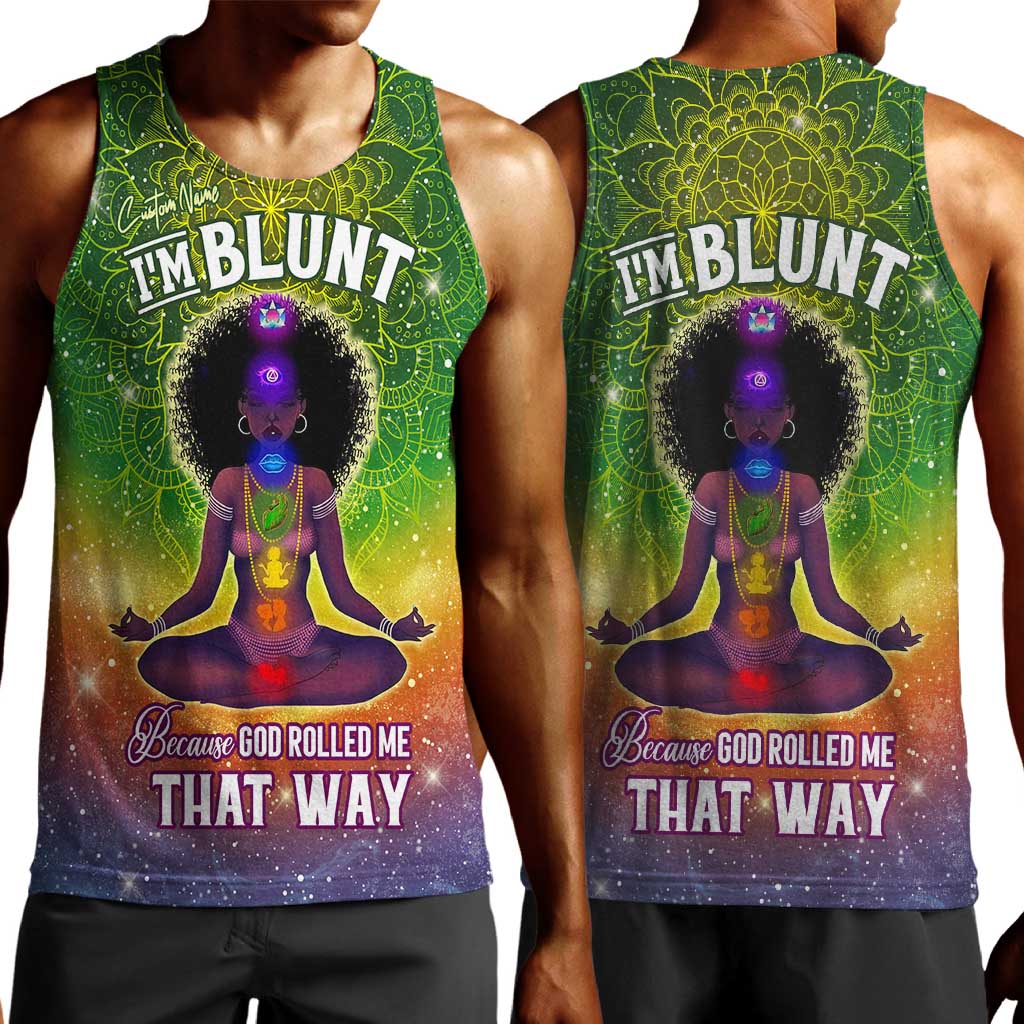 I'm Blunt African Men Tank Top Black Women Mandala
