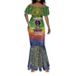 I'm Blunt African Mermaid Dress Black Women Mandala