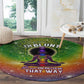 I'm Blunt African Round Carpet Black Women Mandala