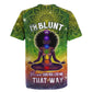 I'm Blunt African Rugby Jersey Black Women Mandala
