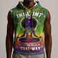 I'm Blunt African Sleeveless Hoodie Black Women Mandala - African Pride