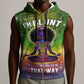 I'm Blunt African Sleeveless Zip Hoodie Black Women Mandala - African Pride