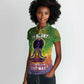I'm Blunt African Women Polo Shirt Black Women Mandala