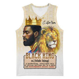 Lion Black King Basketball Jersey African Heritage - African Pride
