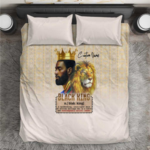 Lion Black King Bedding Set African Heritage