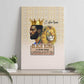 Lion Black King Canvas Wall Art African Heritage