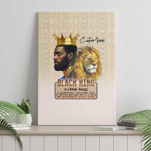 Lion Black King Canvas Wall Art African Heritage