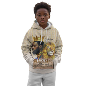 Lion Black King Kid Hoodie African Heritage