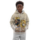 Lion Black King Kid Hoodie African Heritage
