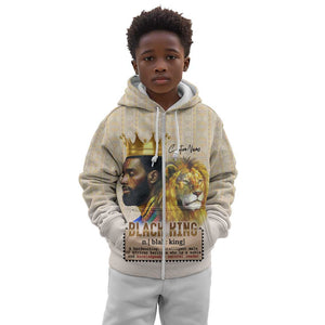 Lion Black King Kid Hoodie African Heritage