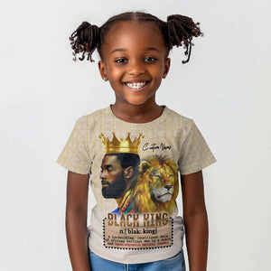 Lion Black King Kid T shirt African Heritage