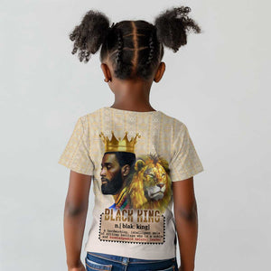 Lion Black King Kid T shirt African Heritage