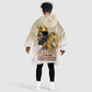 Lion Black King KId Wearable Blanket Hoodie African Heritage