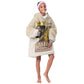 Lion Black King KId Wearable Blanket Hoodie African Heritage