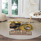 Lion Black King Round Carpet African Heritage