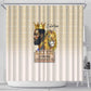Lion Black King Shower Curtain African Heritage
